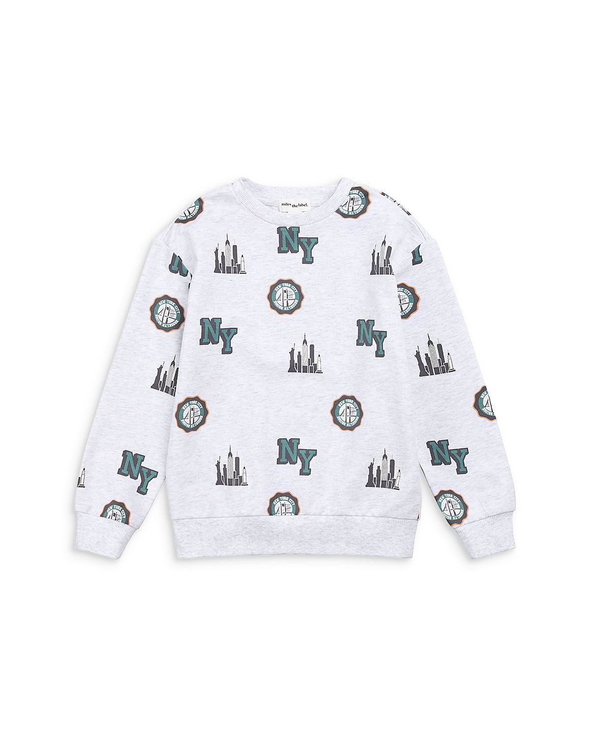 Miles The Label Boys' Nyc Skyline Sweatshirt - Little Kid, Big Kid