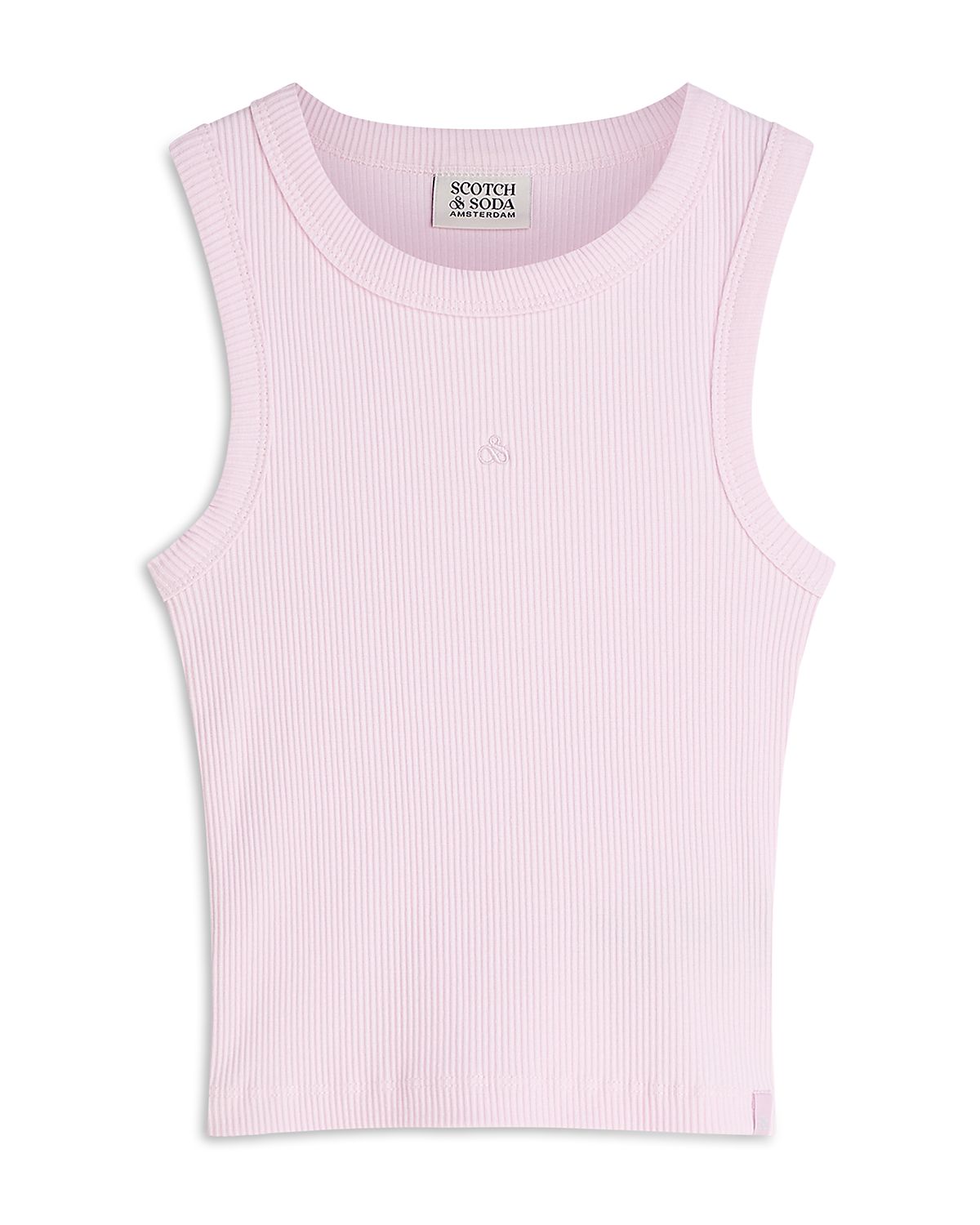 Scotch & Soda Girls' Seasonal Core Ribbed Slim Fit Tank Top - Little Kid, Big Kid