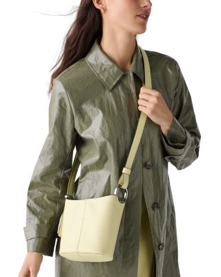 Halo Mini Leather Bucket Bag