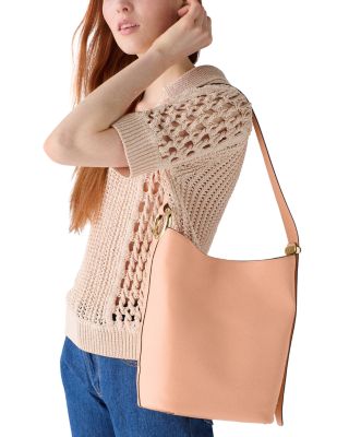 Halo Leather Bucket Bag