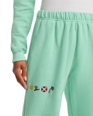 Mini Embroidered Crewneck Pullover & Classic Sweatpants
