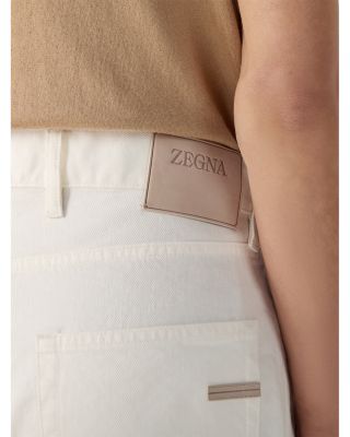 Slim Fit Stretch Cotton and Linen Roccia Jeans