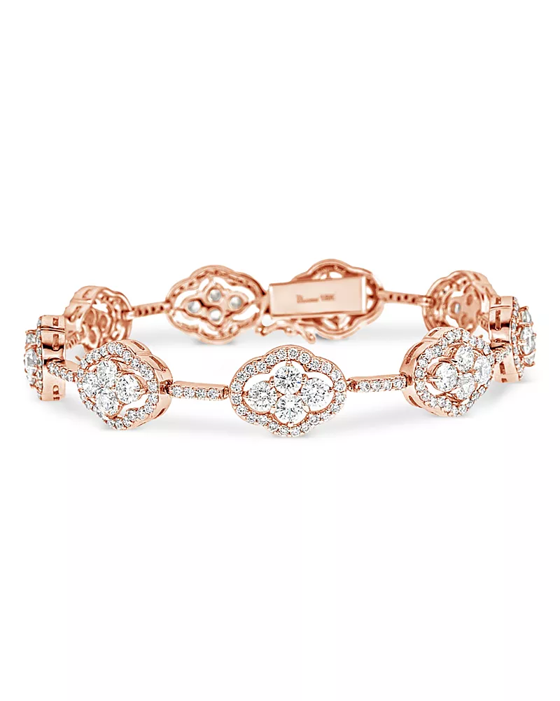 Piranesi 18K Rose Gold Diamond Maison Bracelet