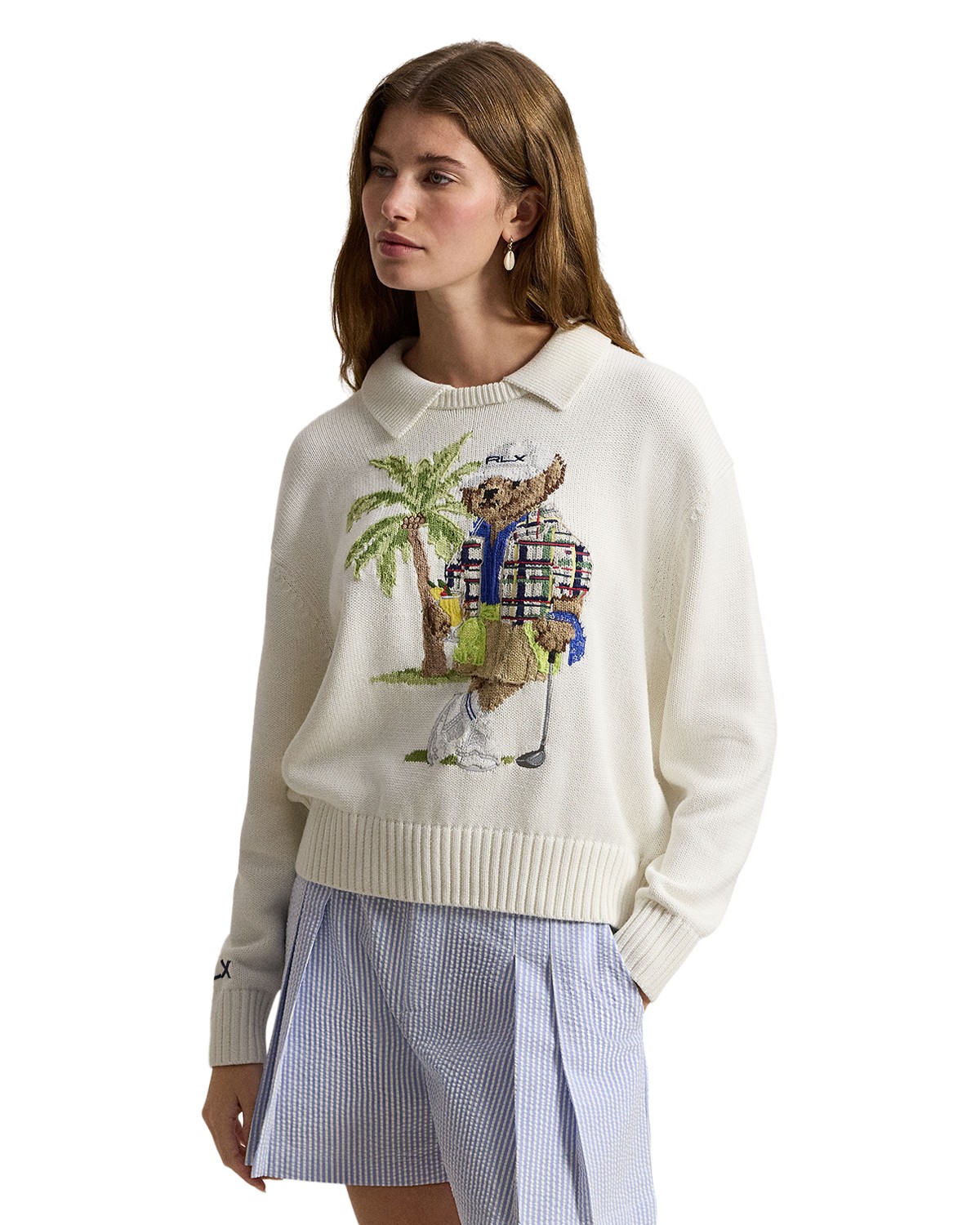 RLX Ralph Lauren Polo Bear Performance Polo Sweater