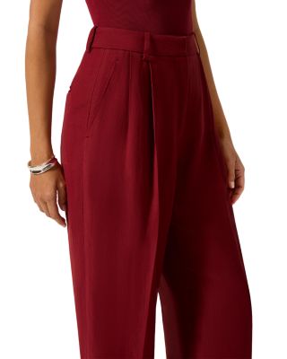 Pleated Tapered Trousers