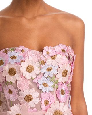 Long 3D Floral Gown - Exclusive