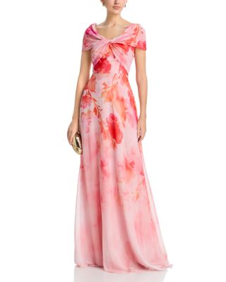 Chiffon Off Shoulder Gown 