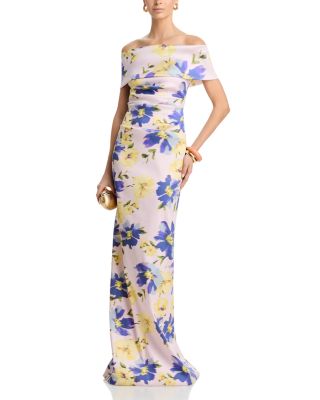  Mikado Print Gown 