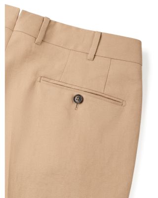 Slim Fit Oasi Lino Blue Flower Pants