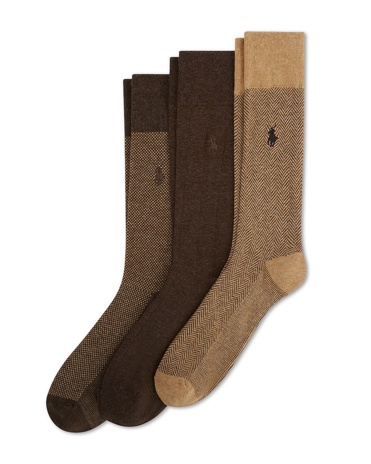 Polo Ralph Lauren Classic Patterns Socks, 3-Pack