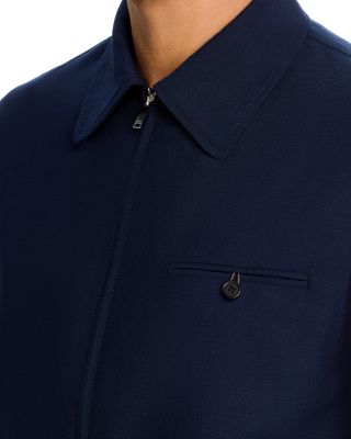 Wool Zip Blouson Jacket