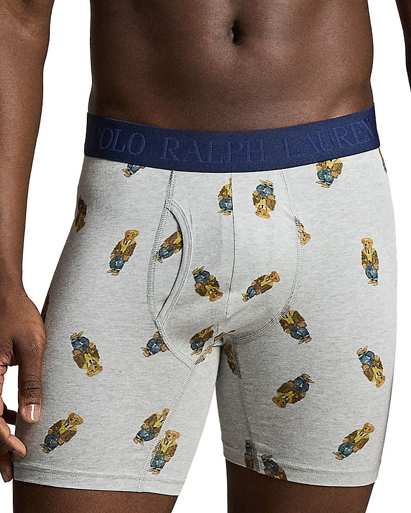 Polo Ralph Lauren Logo Bear Boxer Briefs, Pack of 3