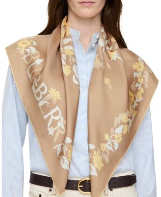  Floral EKD Silk Scarf