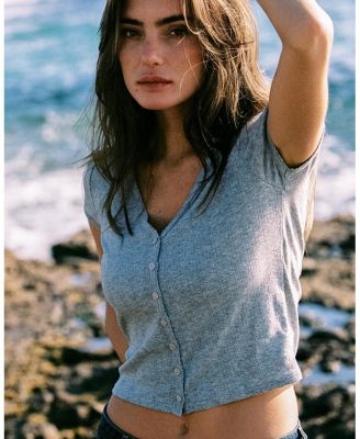 Pointelle Ellie Cropped Cardigan