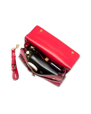 Tie Me Leather Clutch