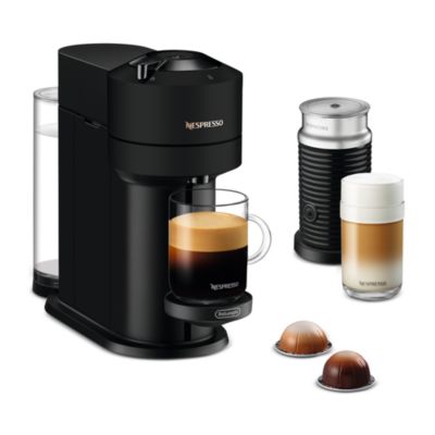 Vertuo Next Coffee and Espresso Maker by De'Longhi, Limited Edition Matte Black with Aeroccino Milk Frother