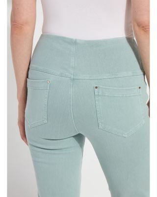 High Rise Ankle Baby Bootcut Jeans in Mid Wash