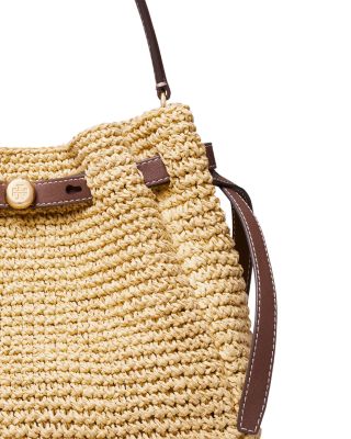 Romy Straw Bucket Bag