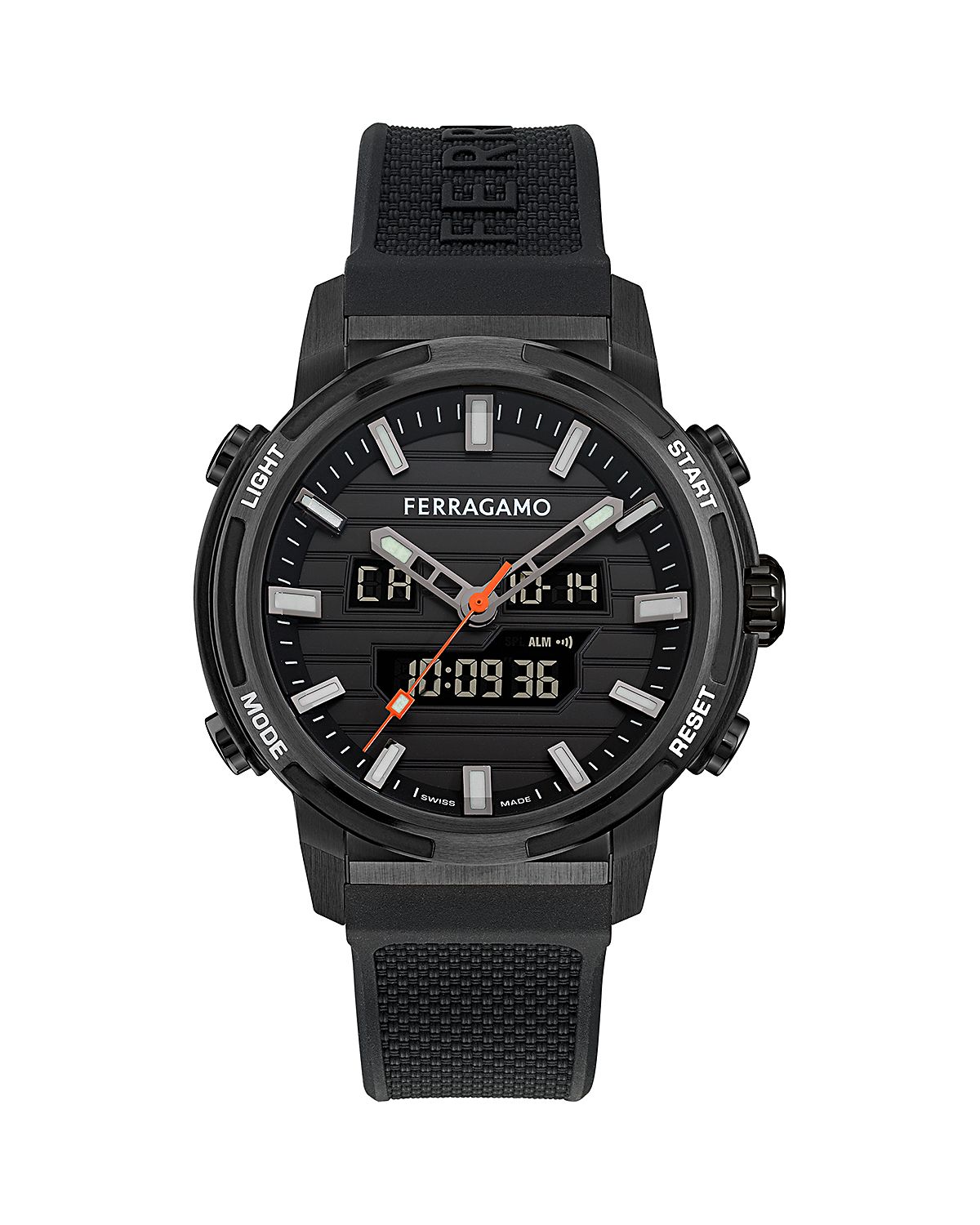 Ferragamo Sport Anadigit Watch, 43mm