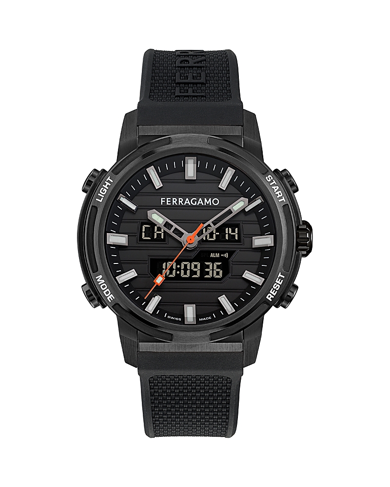 Ferragamo Sport Anadigit Watch, 43mm