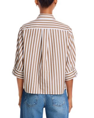 Lucia Striped Poplin Shirt