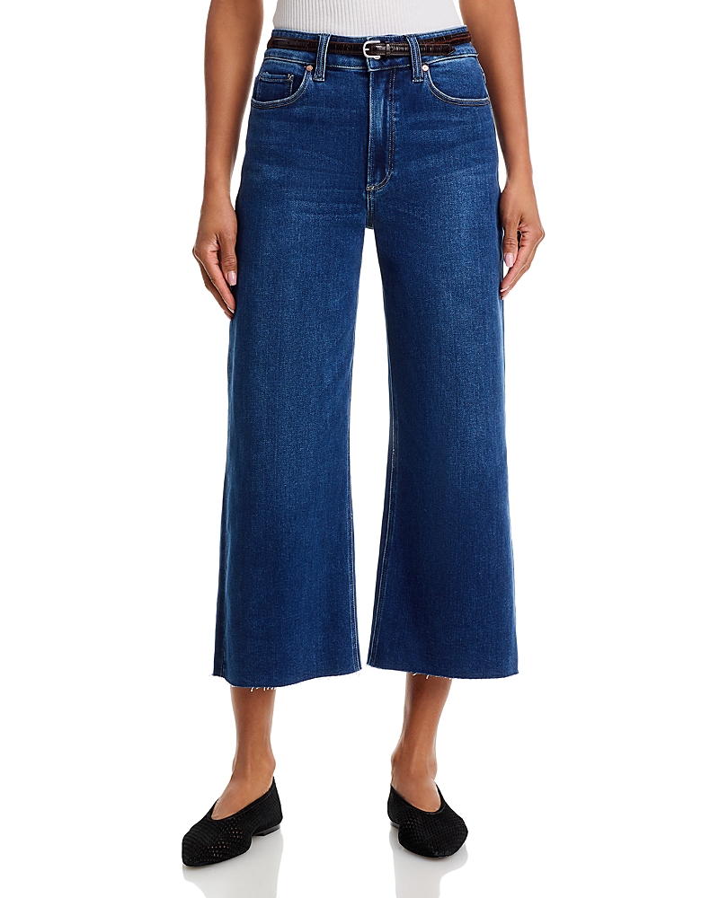 Paige Petites Anessa High Rise Wide Leg Jeans in Venetian Breeze