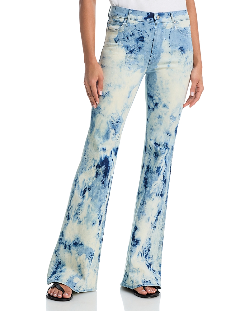 Mother The Doozy Mid Rise Wide Leg Jeans in Laundry Day