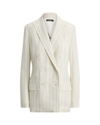Striped Linen Twill Blazer