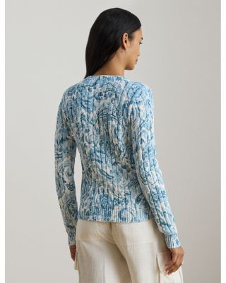 Paisley Cable Knit Sweater