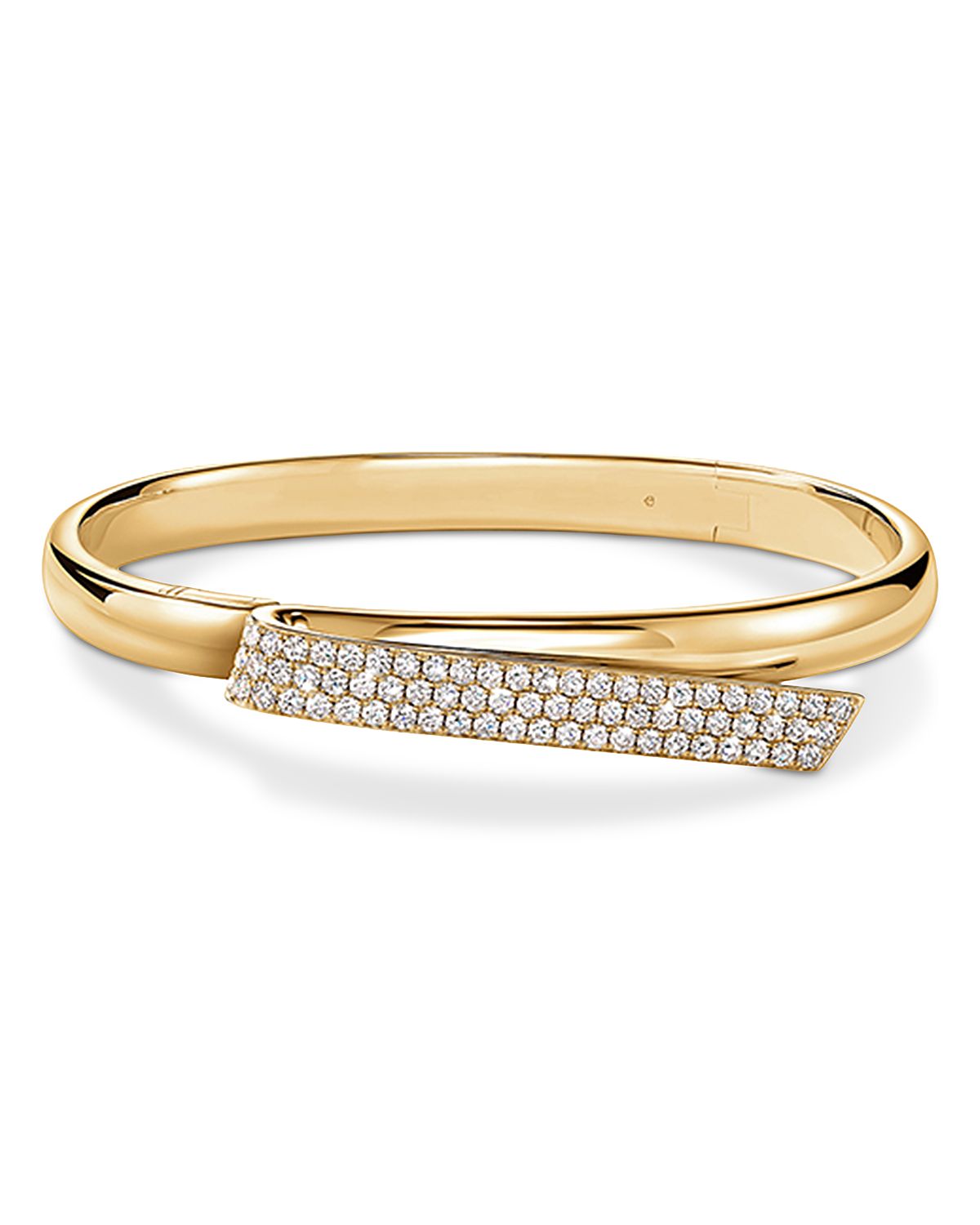 Hearts On Fire 18K Yellow Gold Inside Out Diamond Flip Bangle Bracelet