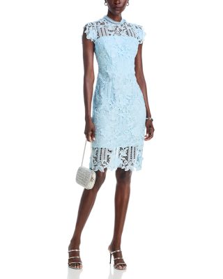 Mock Neck Sheath Dress