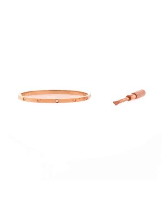 Small Love 6 Diamond Bracelet 18K Rose Gold and Diamonds
