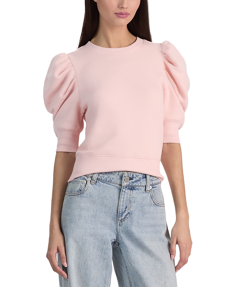 Alice and Olivia Tyler Puffed Sleeve Sweatshirt