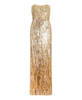  Cesonia Embellished Strapless Maxi Dress