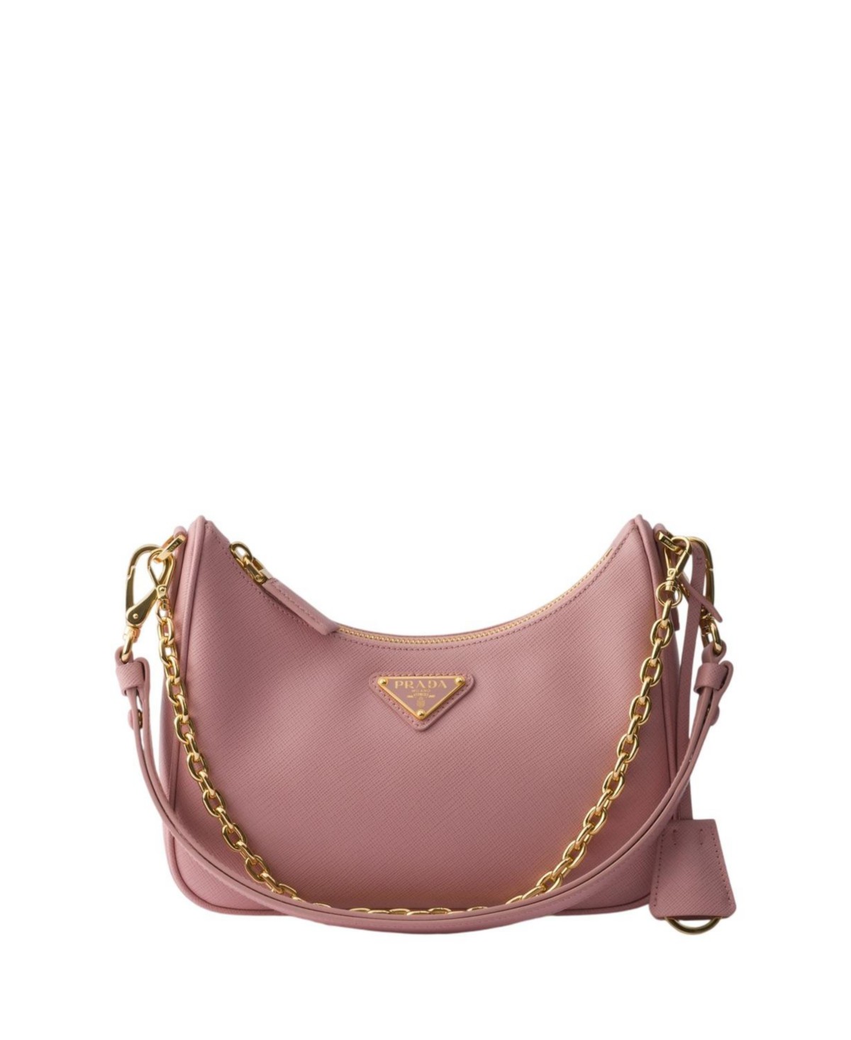 Prada Re-Edition Mini Saffiano Leather Bag in Light Pink