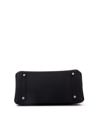 Birkin 30 Handbag Black Epsom with Palladium Hardware