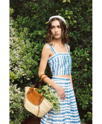 Structured Taffeta Midi Skirt