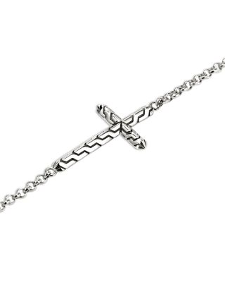 Sterling Silver JH Essentials Cross Chain Link Bracelet