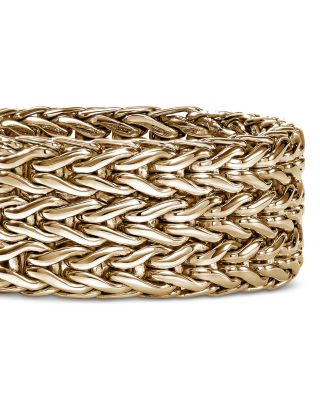 14K Yellow Gold Icon Woven Link Multirow Ring