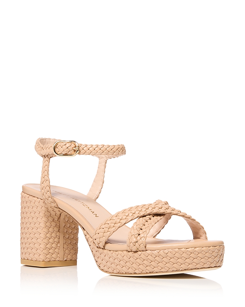 Stuart Weitzman Women's Dayna Woven 80 Platform Sandals