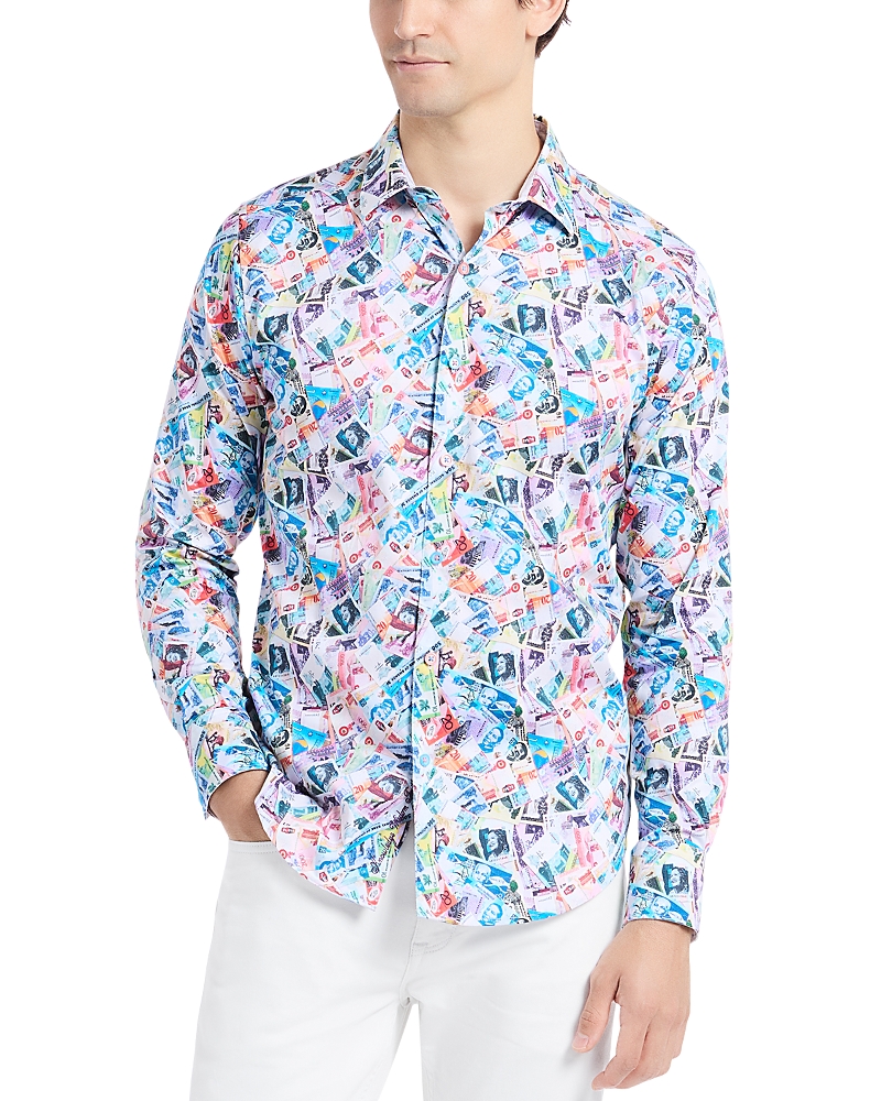 Robert Graham Vacation Fund Woven Graphic Shirt