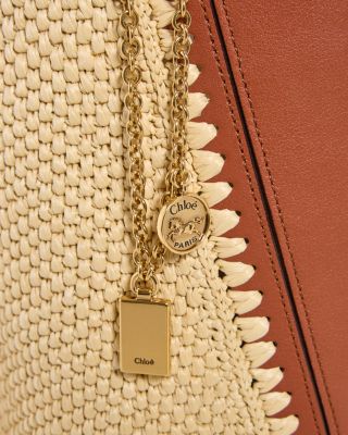 Medium Spin Raffia Tote Bag