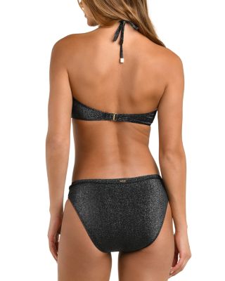 Krysta Sparkle Bandeau Bikini Top & Nicole Sparkle Classic Bikini Bottom