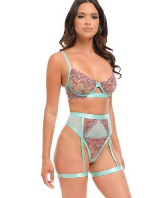 Adaline Embroidered Bra Set