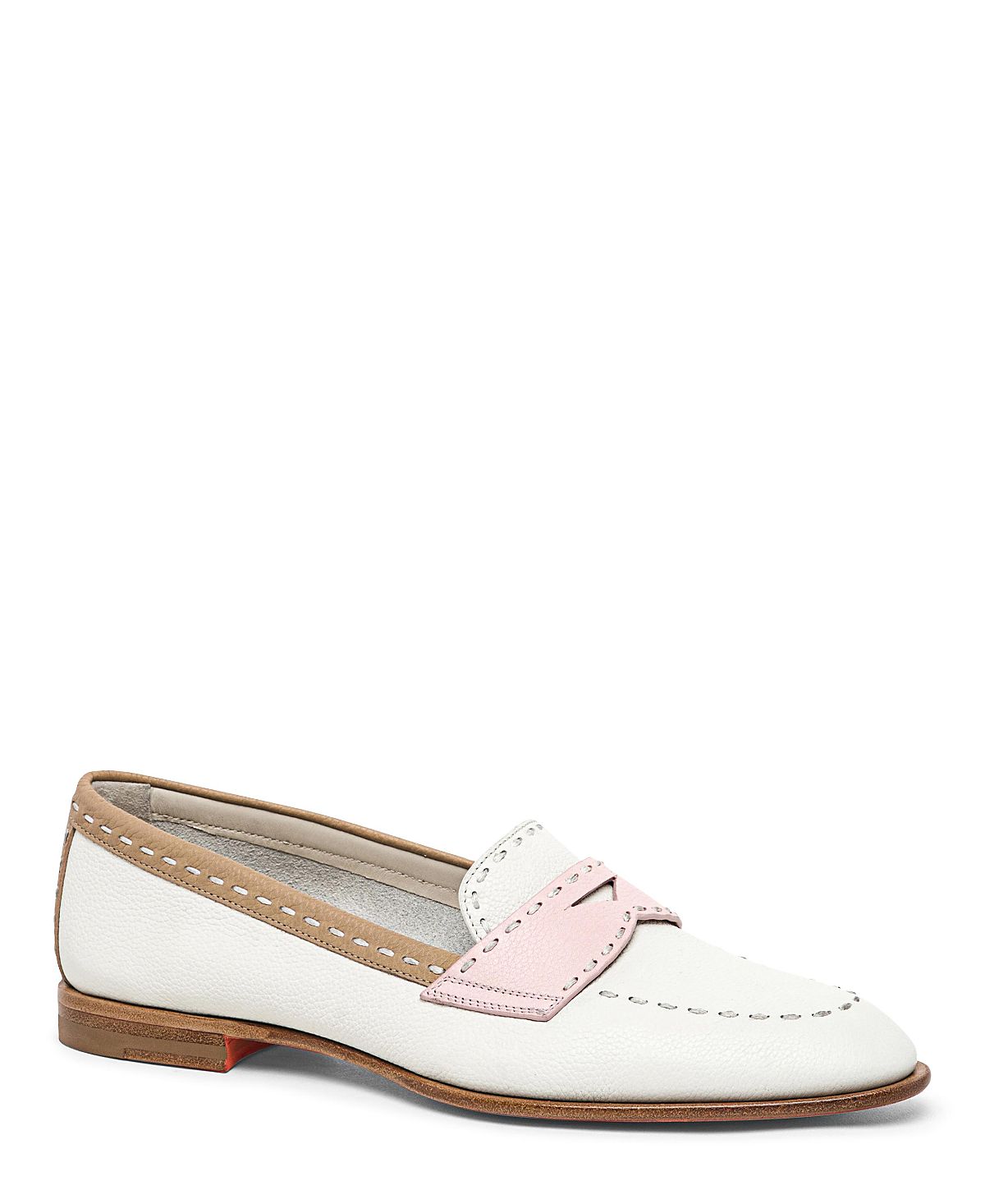 Santoni Women's Leather Penny Loafer