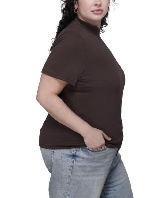  Plus The Everyday Mock Neck Tee