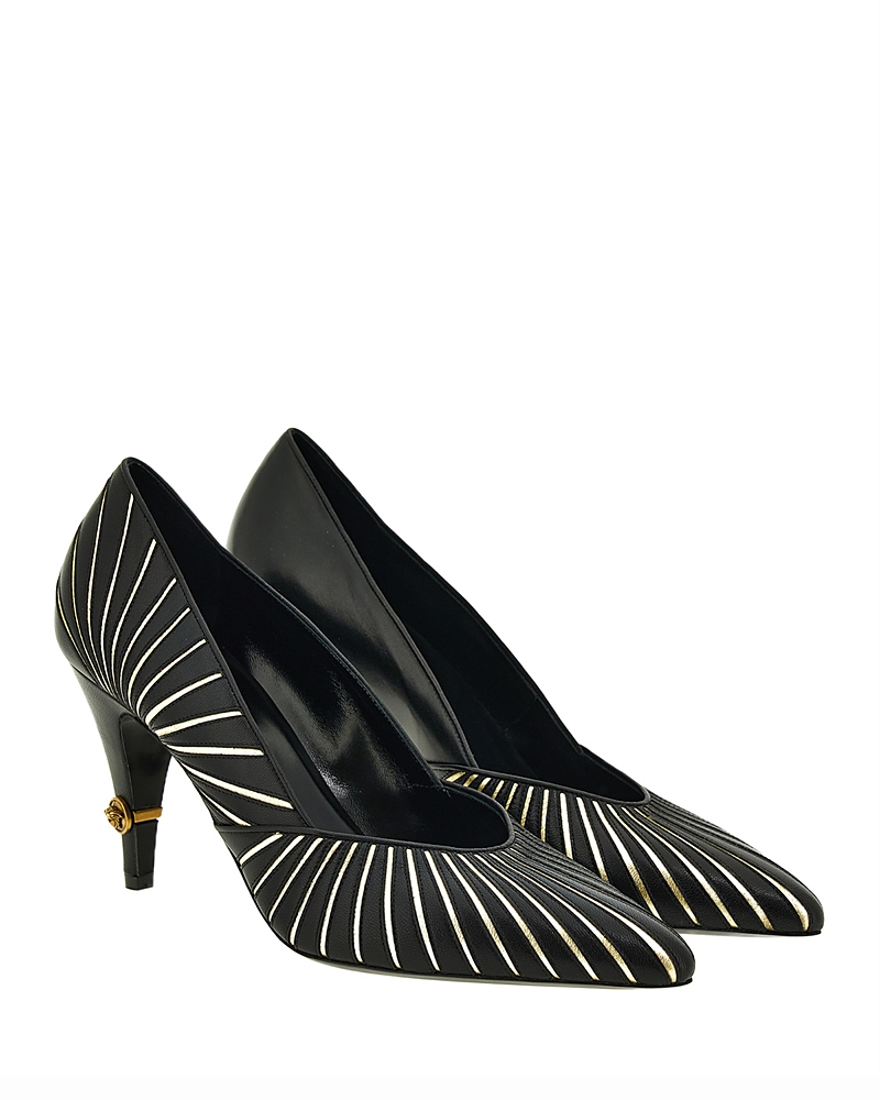 Versace Women's Leather Pointed Pumps