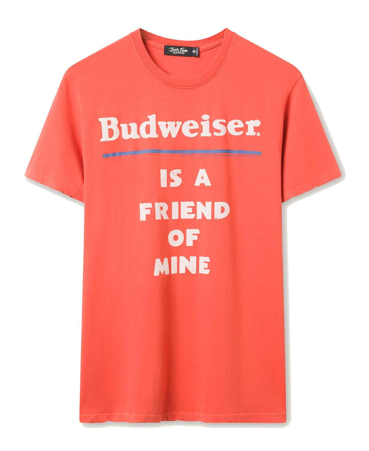 Junk Food Clothing Unisex Budweiser is a Friend of Mine Vintage Tee