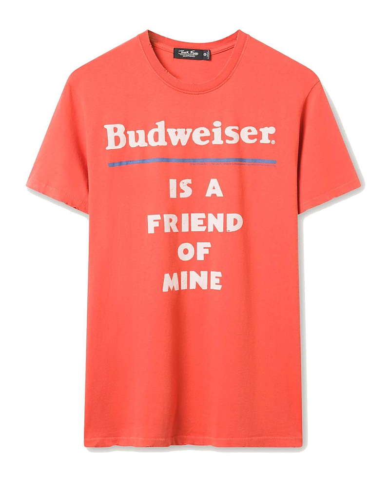 Junk Food Clothing Unisex Budweiser is a Friend of Mine Vintage Tee