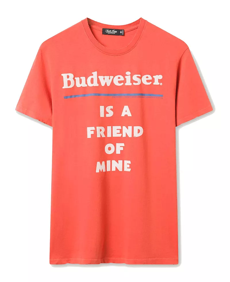 Junk Food Clothing Unisex Budweiser is a Friend of Mine Vintage Tee